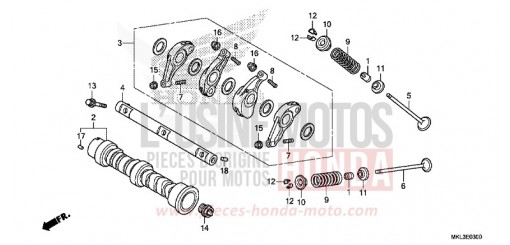 ARBRE A CAMES/SOUPAPE NC750XDK de 2019
